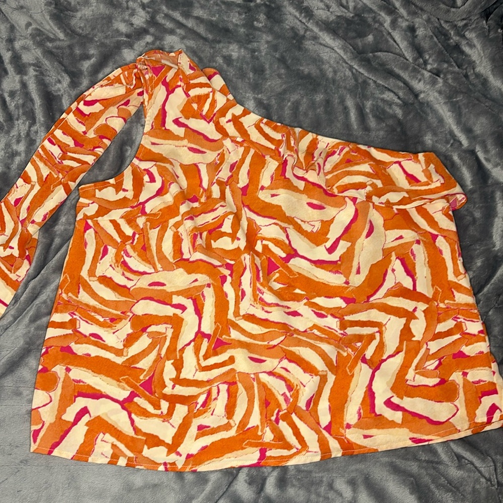 One Shoulder Top Nine West Size -L